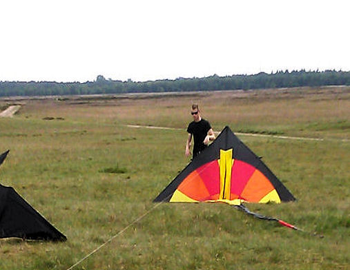 Oplaten van een Eenlijns vlieger